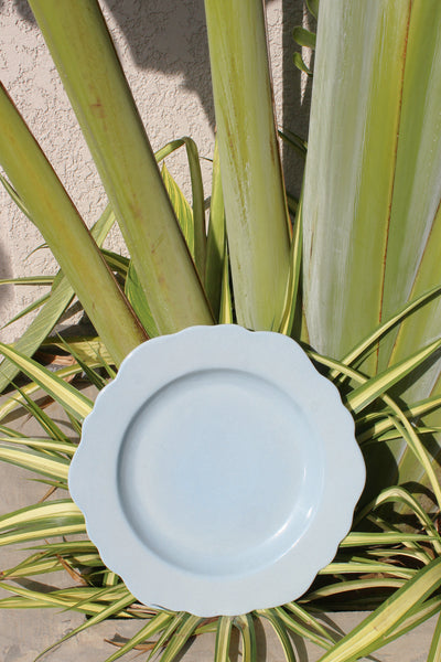 CERAMIC STONEWARE DINNER PLATE IN BABY BLUE