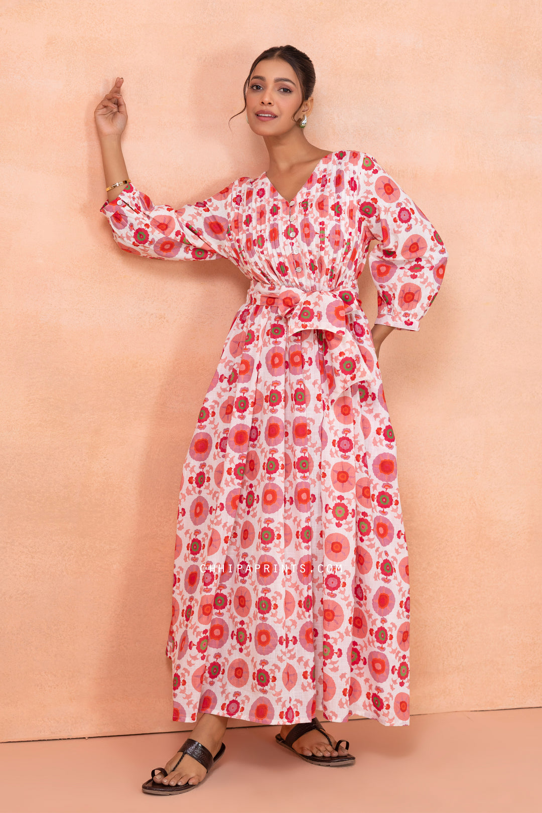 cotton slub midi dress byTiMo | Cotton Slub Midi Dress