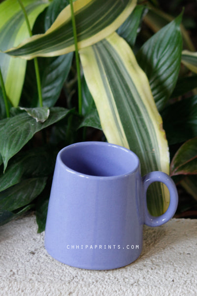 CERAMIC STONEWARE COFFEE MUG IN BLUE