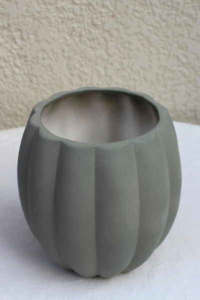 Ceramic Stoneware Flower Vases in Grey