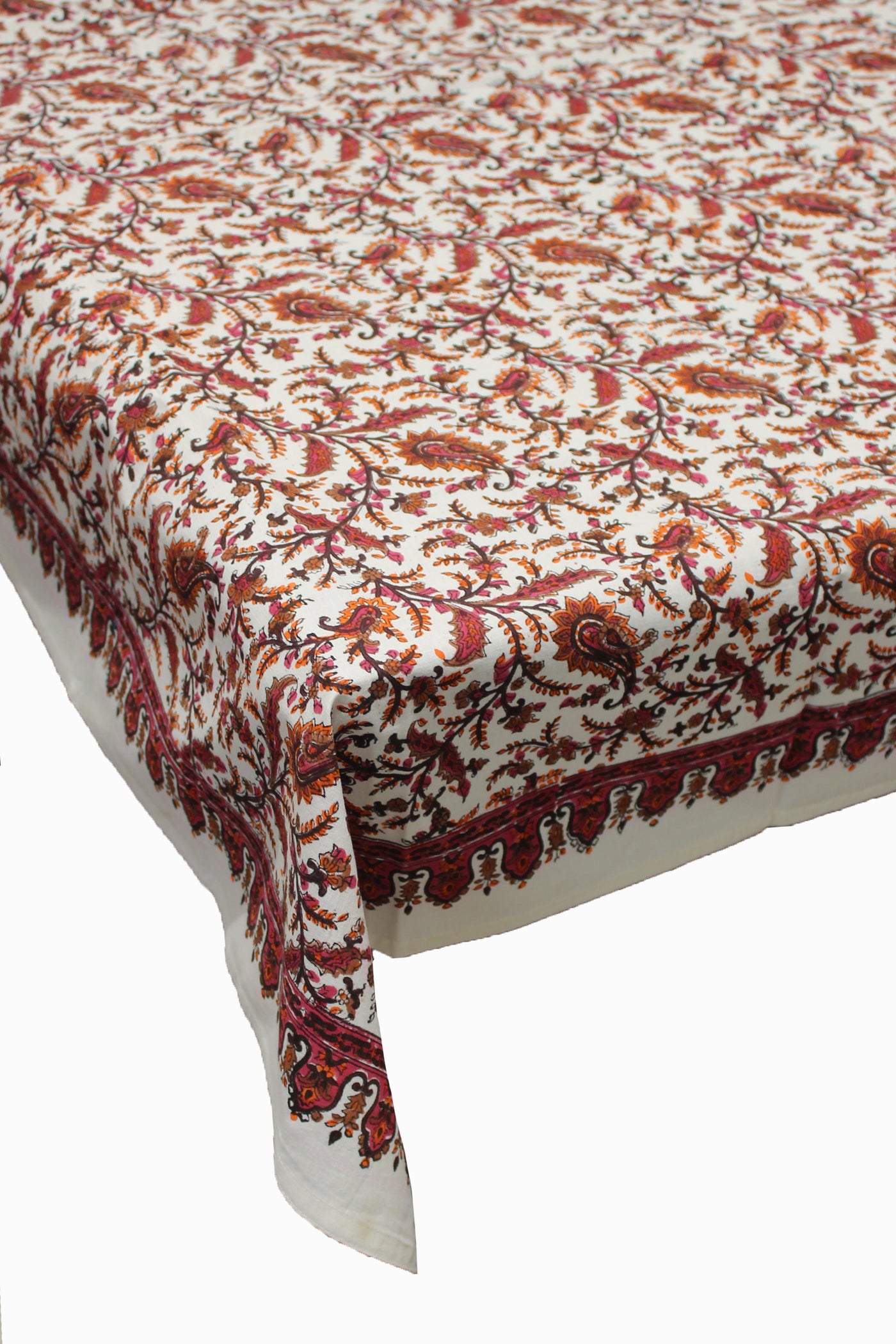 Square Table Cover Jaal Print in Multicolor