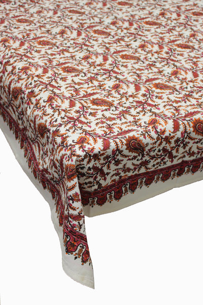 Square Table Cover Jaal Print in Multicolor