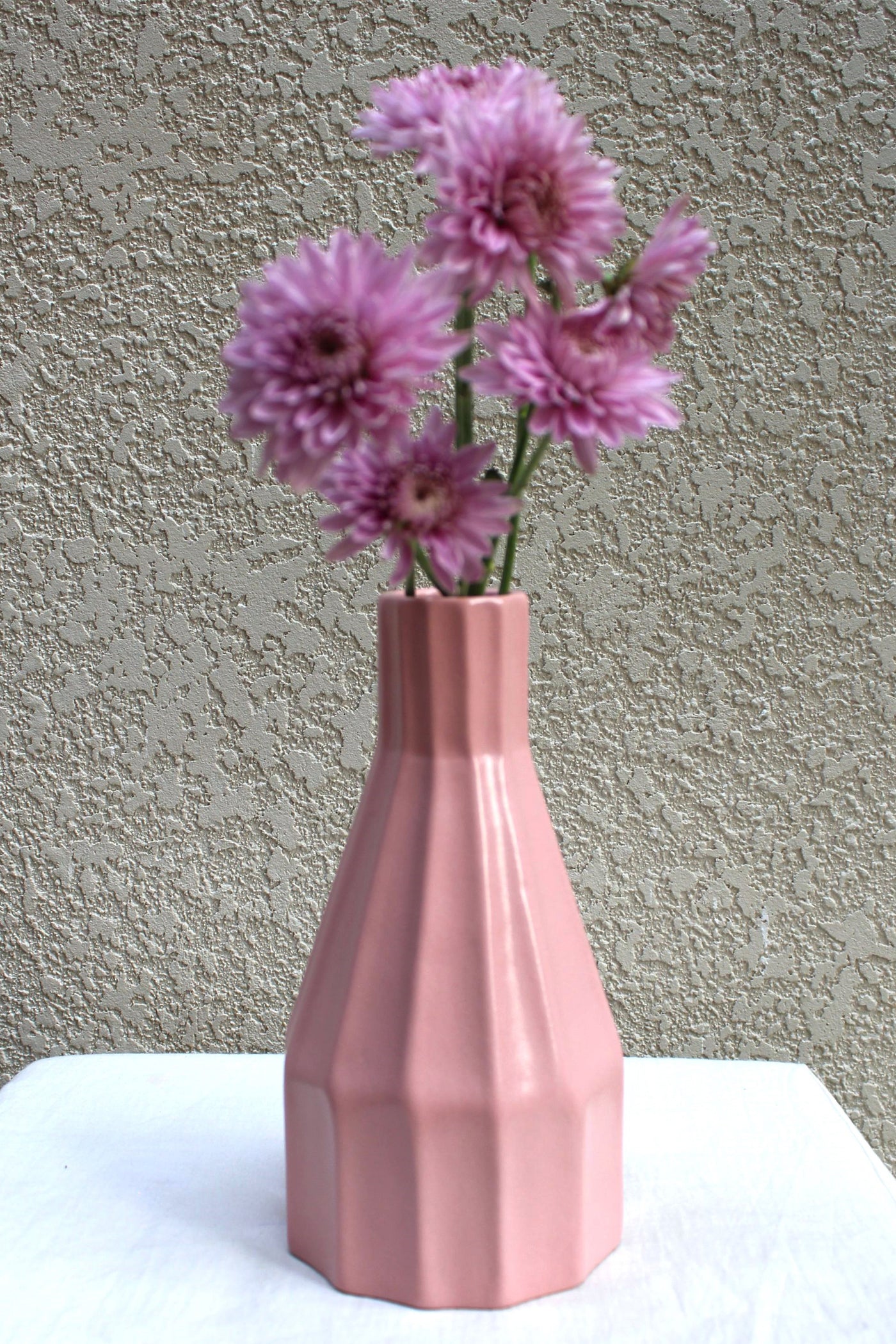 Ceramic Stoneware Flower Vase in pink