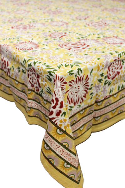 RECTANGLE TABLE COVER JAAL PRINT IN MULTICOLOR