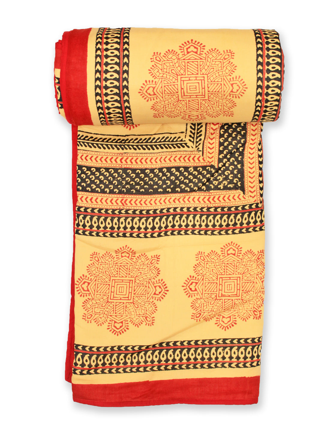 Dohar Red Mandna Design