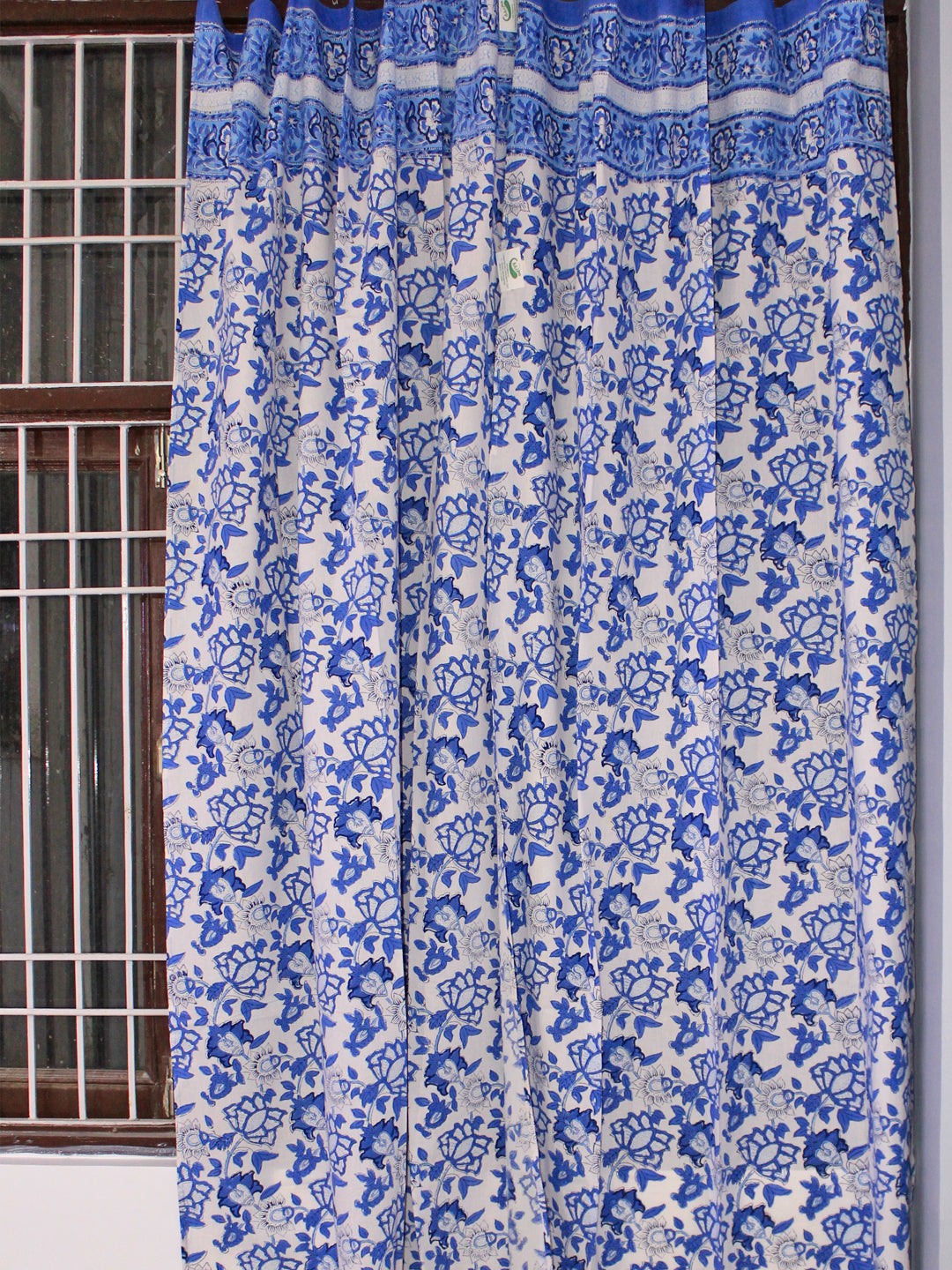 Curtain Blue Flower Open