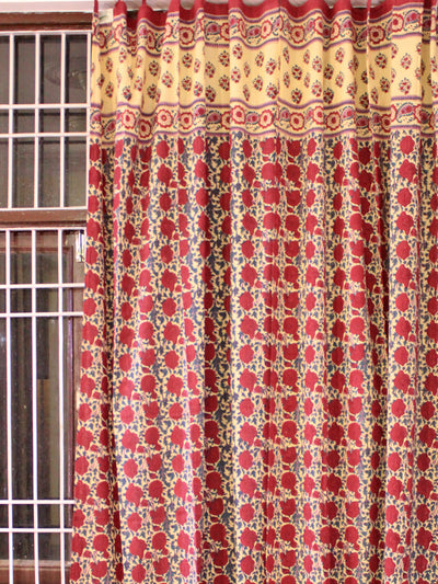 Curtain Chattha Jaal Red