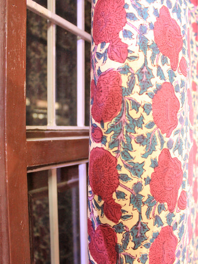 Curtain Chattha Jaal Red
