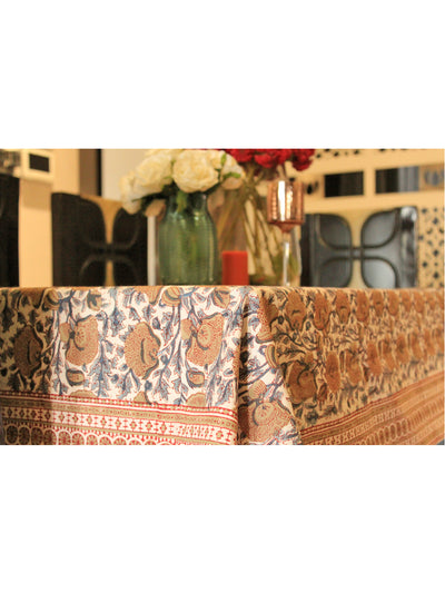 RECTANGLE TABLE COVER Jaal PRINT IN Gray