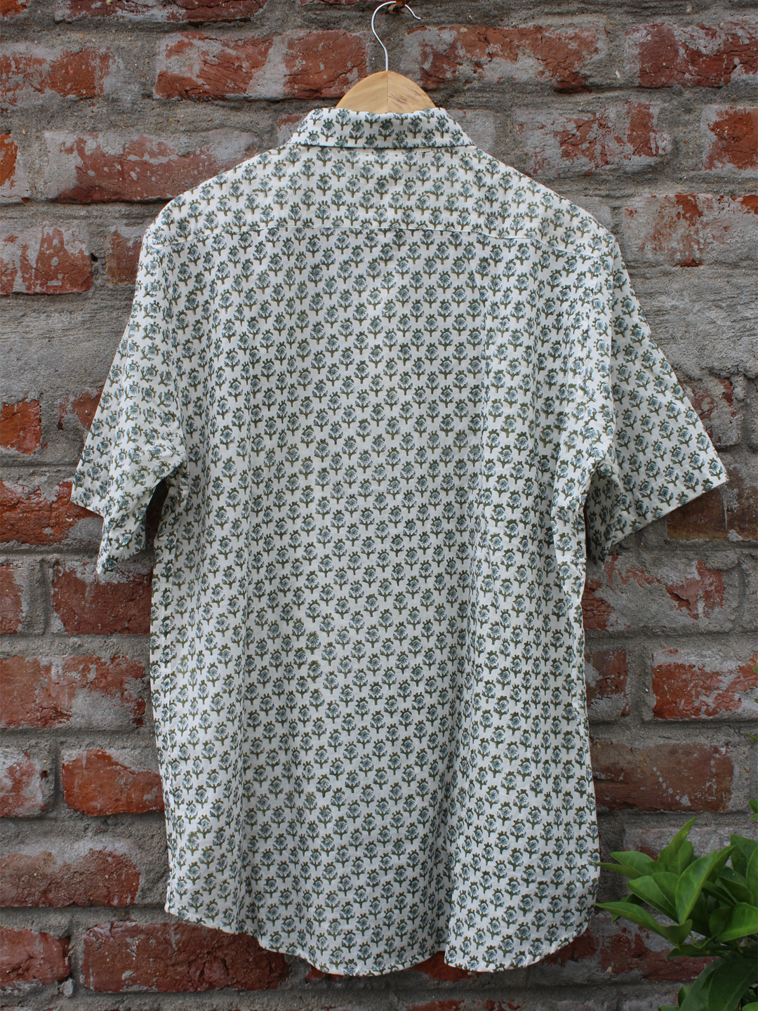 Small Butta Print Half Sleeves Men Shirt.